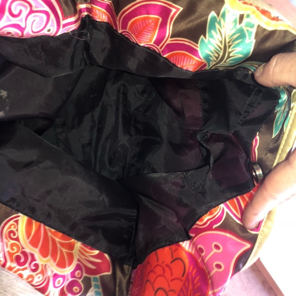 Mystic Divine silky floral  purse tote bag - Picture 3 of 5